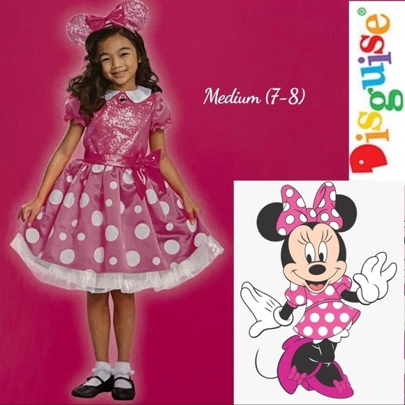 Disney’s Minnie Mouse Deluxe Child Costume, Medium (7-8)
